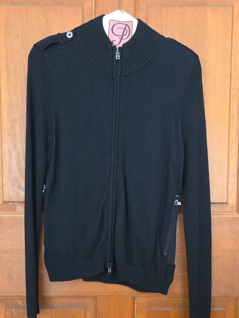 Victorinox Black Zip-Front Women's Sweater Jacket